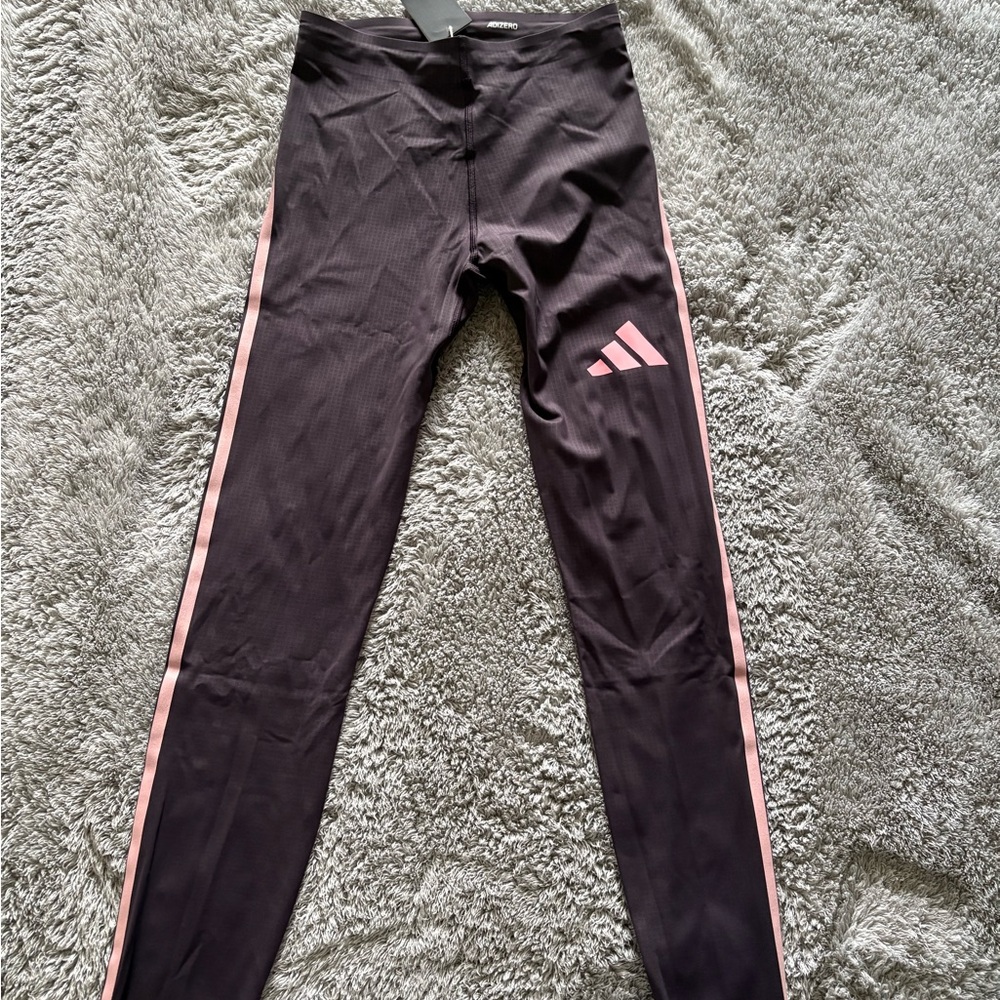 Adidas Leggings Pink Stripes